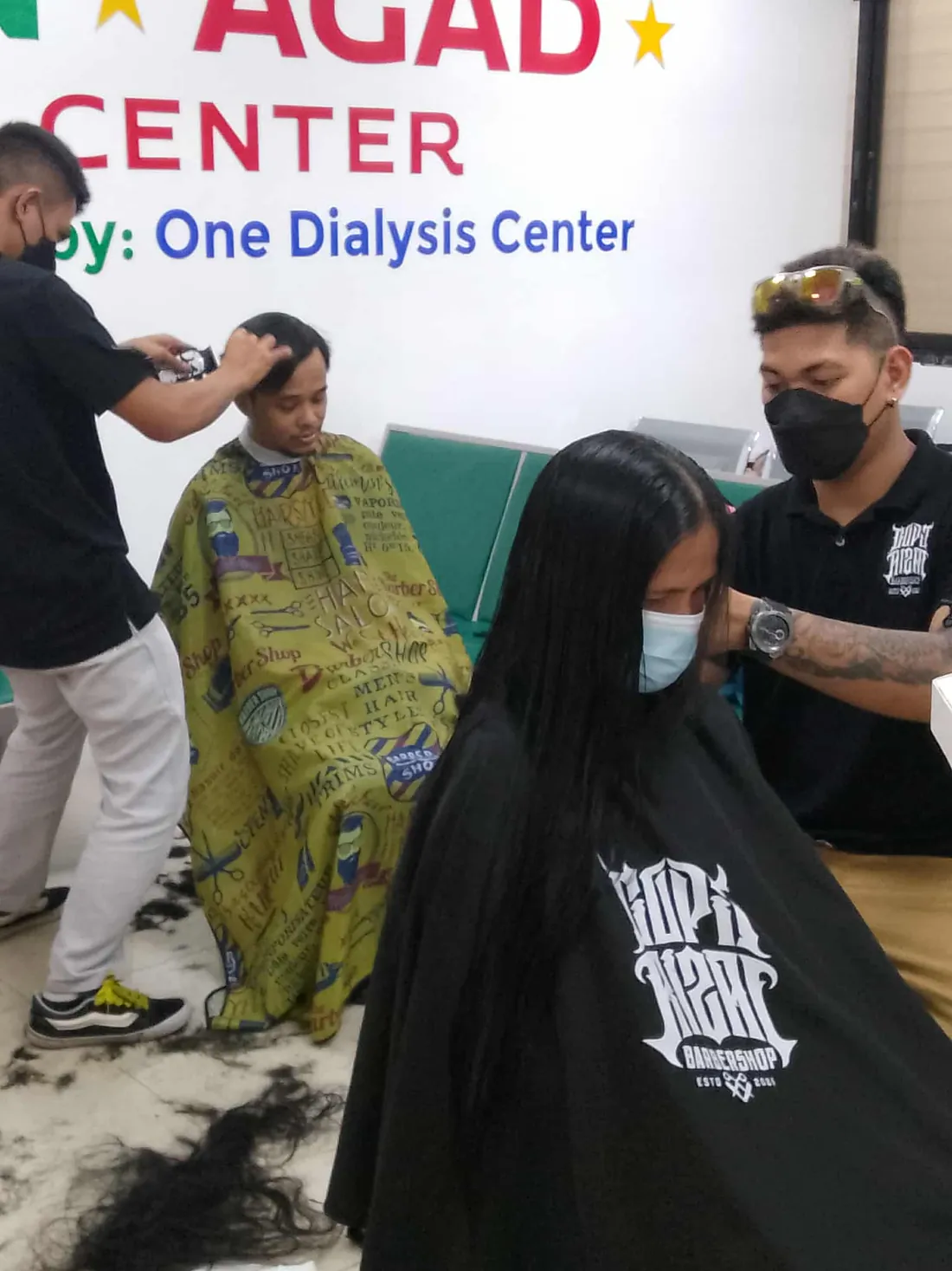 Free haircut service for patients