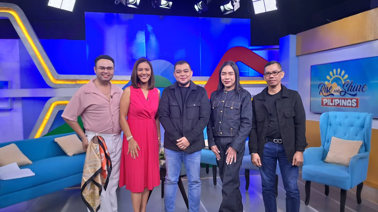The TresMedica team on the Rise and Shine Pilipinas set